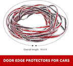 16.4Ft(5M) Car Door Edge Protector, Anti-Collision Auto Door Protective Strip U Shape Edge Trim, Self-Adhesive Automotive Doors Entry Guard Seal Protector for Most Vehicles (Clear)