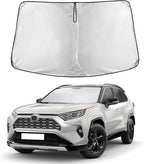 Windshield Sunshade Compatible for Toyota RAV4 2019-2024 2025,2026 LE, XLE, Premium, XSE, Limited, SE, TRD Off-Road, Sun Visor for Front Window Sun Shade Cover, UV Protector, Car Accessories