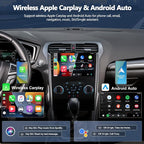 4G+64G Android 15 Car Radio for Ford Fusion 2013 2014 2015 2016, 9 Inch 1280 * 720 Touch Screen Car Stereo with Wireless CarPlay Android Auto Bluetooth 5.0 32EQ FM GPS Navigation Backup Camera