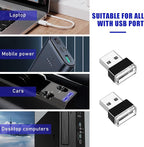 2 PCS USB LED Car Interior Atmosphere Lamp, Portable Mini LED Night Light, Plug-in USB Interface Trunk Ambient Lighting Kit, Universal Interior Car Accessories (Blue)