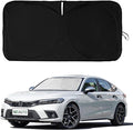 Windshield Sun Shades Compatible with Honda Civic Accord, Front Window Sunshade for Windshield Cover Foldable Sun Visor Protector 210T Reflective Cool Car Accessories (61" X 34.6")