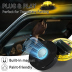 4 Pack LED Emergency Beacon Yellow,Roadside Flare,Magnetic Base,2 Modes Flash and Steady,for Car Emergency Kit or Amish Buggy,RV,Boat,Crush Resistant,Water Resistant
