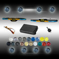 New Features Forward and Reverse Parking sensors, Option to Measure Distance in inches, bidirectional Display Option, and Customizable Digital Direction 18 Color Probes to Choose from(Livid Grey)