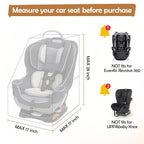 Padded Car Seat Travel Bag for Airplane, Gate Check Carseat Backpack for Air Travel, Baby Travel Essentials for Flying, Car Seat Stroage Cover Bag (All Black)