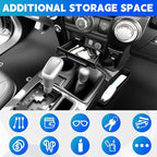 Console Organizer Tray Fits for 2014-2024 Toyota 4Runner Shifter Hanging Tray Dashboard Screen Drawer Armrest Storage Box Compatible with 4Runner Interior Accessories (Drawer+Shifter)