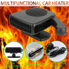 Car Heater,12V 200W Portable Car Heater that Plugs into Cigarette Lighter,Defroster for Car Windshield,2 in 1 Heating & Cooling Fans,with Hidden Handle Car Heaters for Vehicle