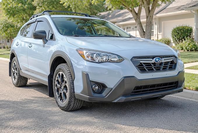 2024-2026 Tape-On Side Window Deflector Visors for Subaru Crosstrek & for Subaru Impreza Smoke Tinted Rain Guards Base Premium Sport Limited RS 2025