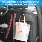 AXELECT Leather Purse Hooks for Car, 2 Pack Car Purse Holder, Car Headrest Hooks Holders for Hanging Purses and Bags Coats Grocery Bag Backpack
