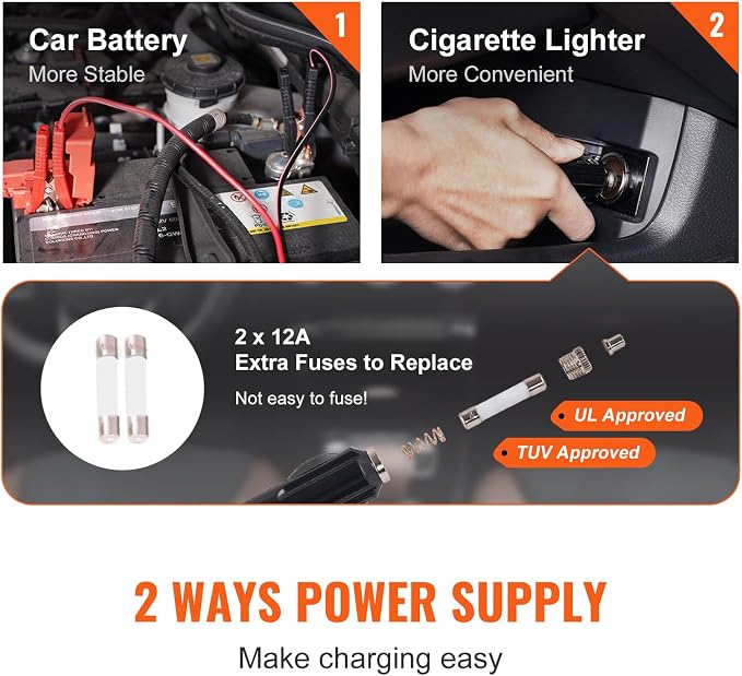 Electric Car Jack 5 Ton with Electric Impact Wrench & Inflator Pump | 12V 11023 lbs Hydraulic Floor Jack, Portable Tire Changing Kit, with LED Light, for SUV Sedan Truck, Garage Repair Tool