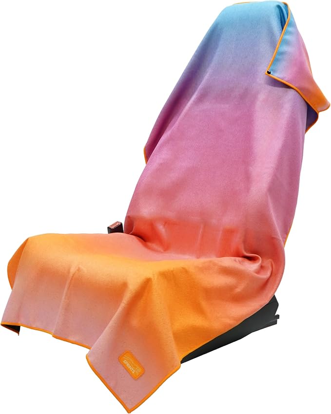 Athletic Running Towel, Full-Sized, Car Seat Cover - Performance Microfiber (Golden Glow)
