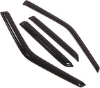 WD2-240 Dark Smoke 4 Pcs Set Window Visor (Outside Mount) Deflector Rain Guard Compatible with 1994-1997 Honda Passport