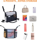 Car Net Pocket Handbag Holder Between Seats Back Storage Organizer Purse Holder for Console Front Seat Storage Barrier