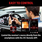 KD-SX27BT Car Stereo with Bluetooth, 100W Digital Media Receiver, 1.5A USB, Single DIN Head Unit with AM/FM Radio & AUX-in, iOS/Android Remote App, 13-Band EQ, Dual Phone Connection