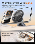 MagSafe Car Mount, Magnetic Car Phone Holder for Car Dashboard, 360° Rotating Strong Magnet Phone Mount with 3M VHB Adhesive, Compatible with iPhone 17/16/15/14/13/12 & MagSafe Cases