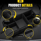 Car Trunk Organizer - 95L Collapsible Trunk Organizer with Lid, Sturdy Car Storage for SUV Auto Truck Van with Adjustable Straps and Non Slip Bottom (Gray, XX-Large)