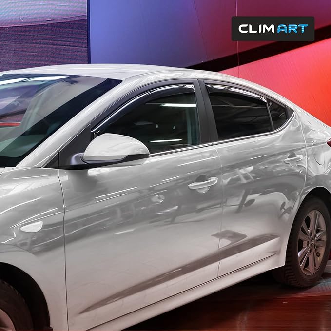 in-Channel Incredibly Durable Rain Guards for Hyundai Elantra 2017-2020 Sedan, Original Window Deflectors, Vent Window Visors, Vent Deflector, 4 pcs. - 617040