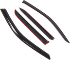 Outside Mount Window Vent Visors Rain Guards Compatible with Mercedes ML350 ML500 2012-2015 | Side Window Wind Deflectors Rain Shields | Smoke Tinted, 4 Pcs Set, DGWV-726