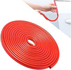Fekey&JF Car Door Edge Guards, 10FT U-Shape Rubber Seal, Universal Car Door Protector, No Glue Required, Red