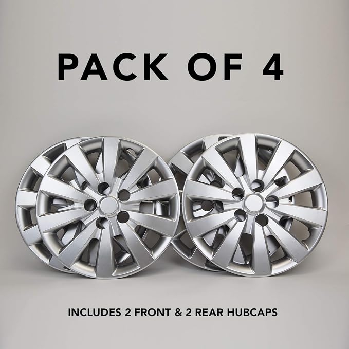 Hubcaps 16 inch – Fits Nissan Sentra (Set of 4), Wheel Covers for 2013-2018 Models