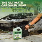 Car Wash Soap Gallon (128 oz, Pack of 1) – Eco-Friendly Car Cleaner, Biodegradable Car Wash with Natural Saponins & Eucalyptus – Safe Car Soap for All Vehicle Surfaces