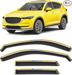 in-Channel Window Rain Guard for Mazda CX-5 2017-2025 CX5 Rain Guards Side Window Visors Low Profile Vent Visor Window Deflectors Vent Shades Car Accessories
