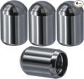 4PCS Tire Valve Stem Caps, Aluminum Alloy Tire Air Caps, Corrosion Resistant Leak-Proof, Universal Wheel Valve Covers for Cars, SUV, Trucks, Bikes, Motorcycles, Bicycles(Gray)