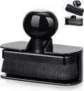 Car Tire Shine Applicator,Large Vegan Tire Shine Brush - Automotive Tire Dressing Applicator Brush with Storage Stand for Tire Detailing & Car Wash Kit, Black, 3.6 Inch Length (Black)