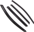 WD2-815 Dark Smoke 4 Pcs Set Window Visor (Outside Mount) Deflector Rain Guard Compatible with 2014-2018 Kia Sorento