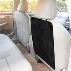 Car Seat Kick Mat Anti-kick Pad with Hanging Storage Bag Backseat Organizer for Car Seat Back Protection and Travel Accessories