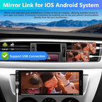 Single Din Car Stereo with Wireless Apple Carplay, 6.9 Inch Touchscreen Car Radio with Bluetooth 5.0 Android Auto Mirror Link FM/EQ USB/AUX/TF/SWC+Remote Control