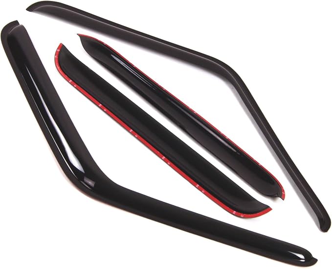 Outside Mount Window Vent Visors Rain Guards Compatible with GMC C2500 K2500 Suburban 1979-1986 | Side Window Wind Deflectors Rain Shields | Smoke Tinted, 4 Pcs Set, DGWV-069-5
