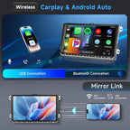 8 Core 6G 128G Android Car Stereo for VW Passat Jetta Tiguan Golf MK5 MK6 T5 EOS Polo with Wireless Carplay Android Auto, 9'' Touchscreen GPS Bluetooth 5G-WiFi FM/RDS DSP Backup Camera SWC
