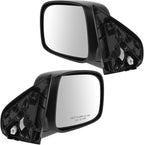 2 Piece Driver and Passenger Side Mirror Assembly Set Electric Adjustment Non-Heated No Memory Black Compatible with 2009-2012 Chevrolet Colorado GMC Canyon Extended & Crew Cab GM1320382 GM1321382