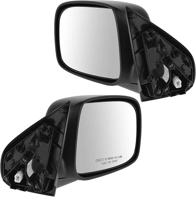 2 Piece Driver and Passenger Side Mirror Assembly Set Electric Adjustment Non-Heated No Memory Black Compatible with 2009-2012 Chevrolet Colorado GMC Canyon Extended & Crew Cab GM1320382 GM1321382