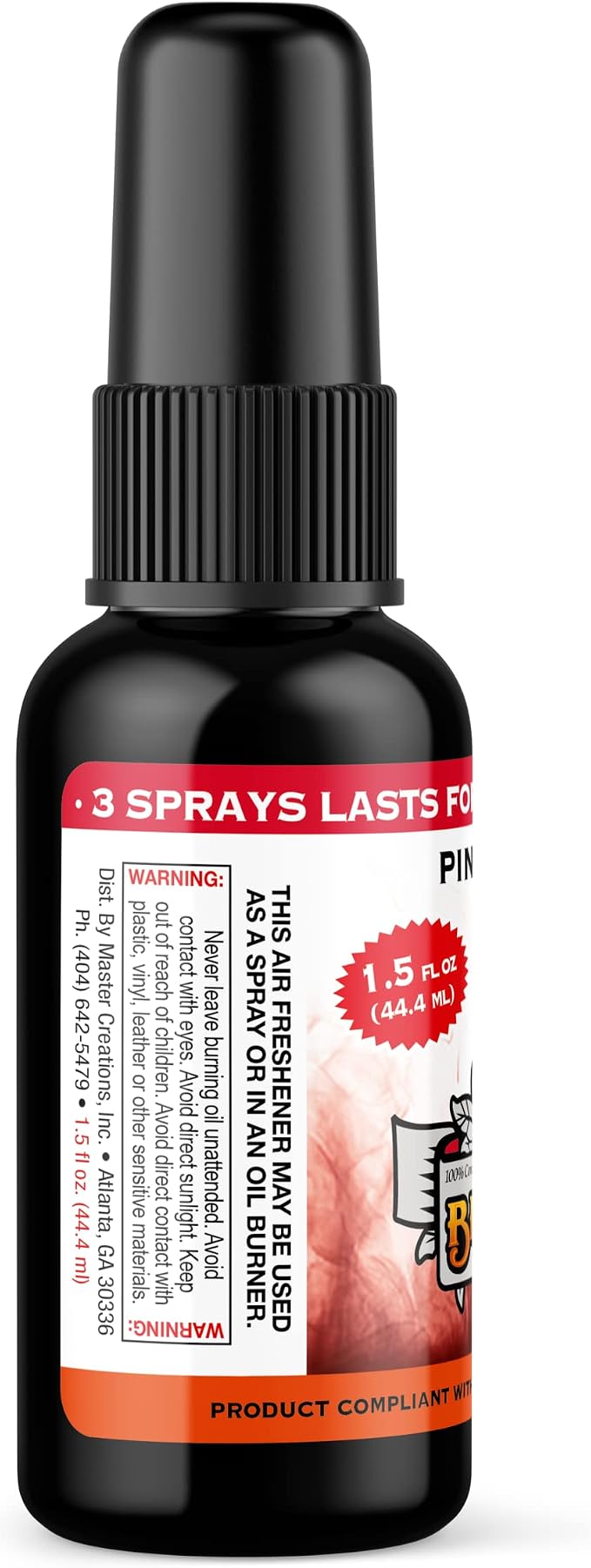 (Pineapple Cherry, 1 Pack) Concentrated Air Freshener for Room and Car Spray - Oil-Based Diffuser Spray Bottle - Long-Lasting Bathroom Spray, Car Freshener, & Odor Eliminator Spray