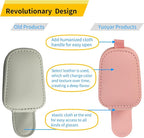 Sunglass Holder for Car, Magnetic Leather Sunglasses Holder and Ticket Card Clip, Car Visor Accessories, 2 Packs (Pink)