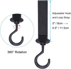 Car Seat Headrest Hook, 2 Pack Multi-Purpose Hanger for Handbag, Purse, Coat, Clothes & Grocery Bag - Black