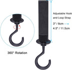 Car Seat Headrest Hook, 4 Pack Multi-Purpose Hanger for Handbag, Purse, Coat, Clothes & Grocery Bag - Black