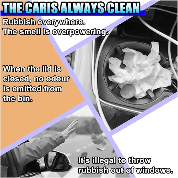 Car Trash Can Bin with Lid, Leakproof Automotive Side Door Garbage Can, Mini Vehicle Cup Holder Trash Bin, Portable Auto Organizers & Storage Accessories for Car, Home, Office (2PCS/Silver)