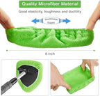 20 Pack Windshield Cleaner Microfiber Pads Fit Car Window Cleaning Tool Replaceable Glass Wipes Inside Car Windshield Supplies, Fits 4-6 Inch Tools, 4 Colors