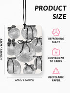 Black Coquette Western Car Air Freshener 4 Pcs, Howdy Long Live Cowgirls Disco Ball Hanging Air Freshener for Cars Closet Drawer Books, Girly Western Car Accessories Mirror Decor for Women