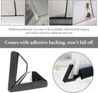 2PCS Car Door Protector Edge Guards, Carbon Fiber Anti-Collision Auto Door Corner Protector, Anti-Rub Trim Sticker Front Do or Corner Decoration for Cars Trucks SUVs (Black Sport)