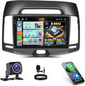 [6+128G] 8-Core Android 15 Car Radio Stereo for Hyundai 2007-2010 with Wireless Carplay&Android Auto,9 Inch Touchscreen Car Radio with Mirror Link Bluetooth FM/RDS DSP HiFi WiFi GPS SWC