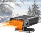 12V Car Heater, 2026 New upgraded Car Heater for Vehicle, Fast Heating Windscreen Defroster Defogger, 150W Heater that Plugs into Cigarette Lighter