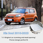 Car Windshield Snow Cover Compatible with Kia Soul 2010-2023 2024 2025+, Windshield Cover for Ice and Snow, 4-Layer Protection for Snow, Ice, UV, Frost Wiper & Mirror Protector, Sunshade Cover