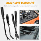 330Pcs Trim Removal Tool, Auto Push Pin Bumper Retainer Clip Set Fastener Terminal Remover Tool Adhesive Cable Clips Kit Car Panel Radio Removal Auto Clip Pliers, Black