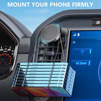 CNC Magnetic Truck Air Vent Phone Holder, Metal Phone Mount Cradles for F150, Compatible with Ford F150 2021-2026 & Super Duty F250 F350 F450 2021-2025 and Most Cellphones