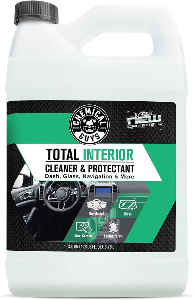 Total Interior Cleaner and Protectant, New Car Smell (Safe for Cars, Trucks, SUVs, Jeeps, RVs & More) 128 fl oz - SPI234
