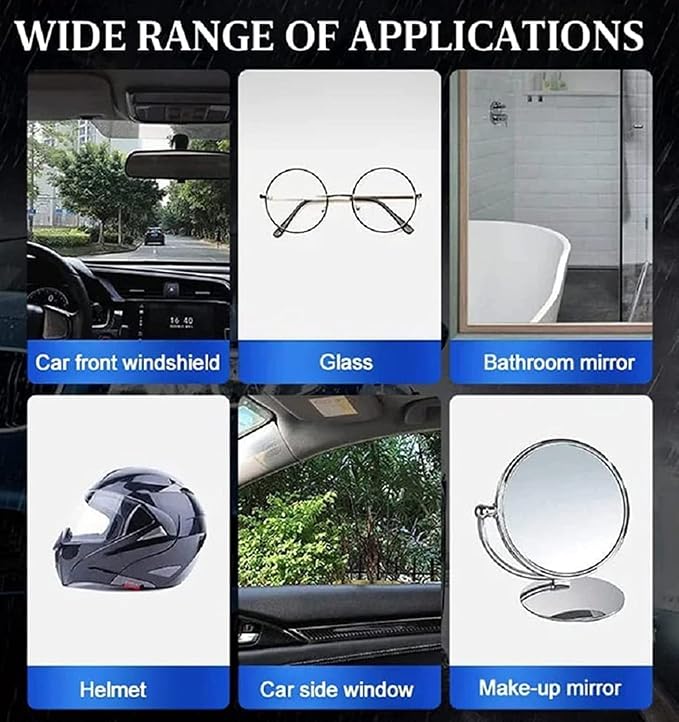 Car Glass Waterproof Coating Agent Anti-Fog Rainproof Agen, Clean and Restore Vehicle Brightness, 100ml (Defogging Agent)