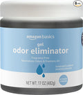 Gel Odor Eliminator, Activated Charcoal, Fragrance Free, 17 Oz, Pack of 6
